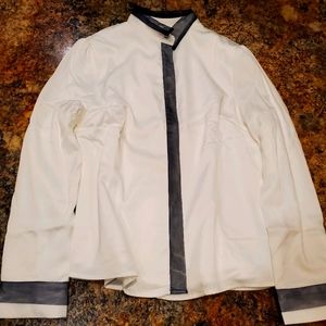 White NWOT blouse with plush inside